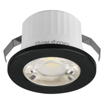 Mini spot LED rond noir 3W 3000K IP54