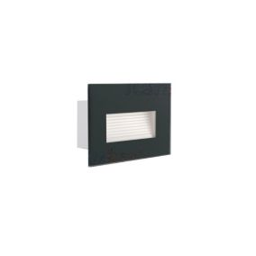 Mini Spot Rectangulaire 3W 140lm étanche IP44 AC220-240V Graphite GLASI - Blanc Naturel 4000K