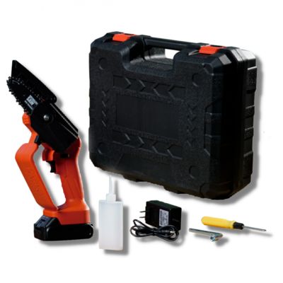 Mini tronçonneuse électrique - Trickblade pro - Rotorazer Mini Chainsaw - VENTEO - Portable et légère - 21 V - Batterie rechargeab