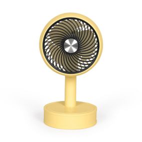 Mini-Ventilateur de Bureau design USB jaune