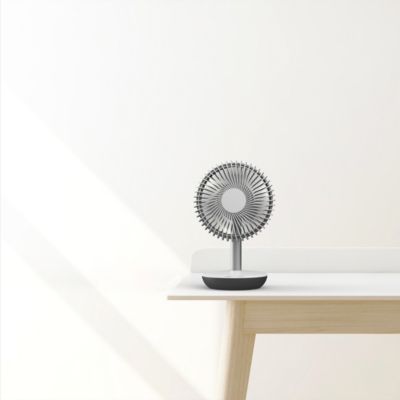 Mini ventilateur de table ø15 cm blanc