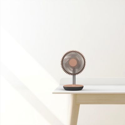 Mini ventilateur de table ø15 cm rose