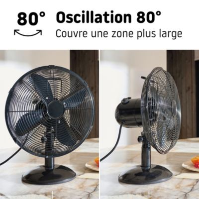 Mini ventilateur de table 30 cm noir FTE30-23A