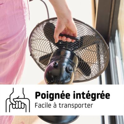 Mini ventilateur de table 30 cm noir FTE30-23A