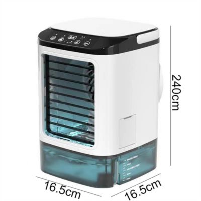 Mini ventilateur rafraîchisseur d'air portable à 3 vitesses  adapté aux chambres, bureaux, voitures et au camping en plein air