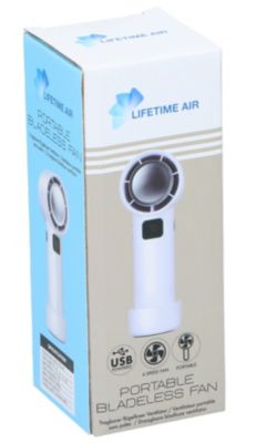 Mini ventilateur USB 5W blanc 4 vitesses Lifetime Air
