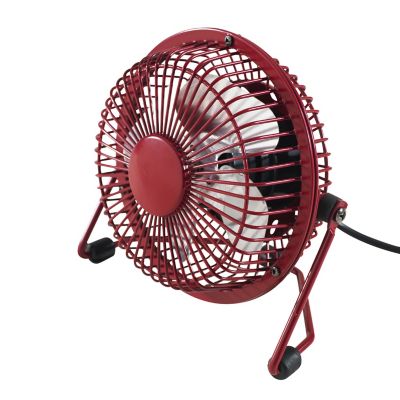 Mini ventilateur USB TX-401D-U rouge ø10 cm, 4W