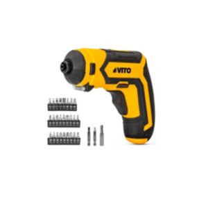 Mini Visseuse 4V Outil Multifonctions Articulé Batterie Lithium 1.5 Ah Rechargeable 40 accessoires VITO