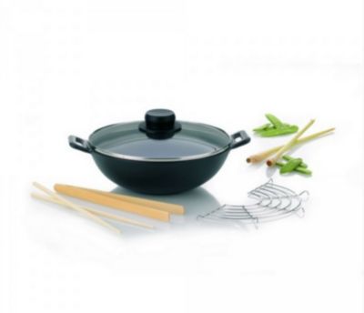 Mini wok en fonte 24cm + 4 accessoires Kela Line 77747