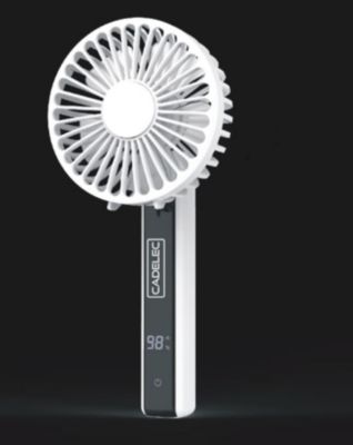 Mini Zephyr Ventilateur à main rechargeable avec affichage numérique