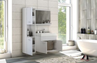 MINIO Go For It, Ensemble De Meubles De Salle De Bains 4 Pièces ALBECK