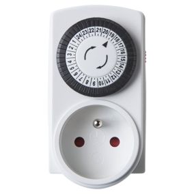 Minuterie mécanique à programmation quotidienne intérieure, lot de 3
