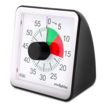 Minuteur cuisine electronique magnetique inox FISHTEC 60 minutes alarme reglable
