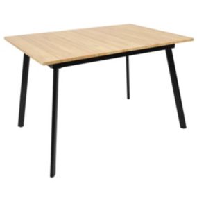 MIOS - Table Repas 120cm Allongeable Aspect Hêtre