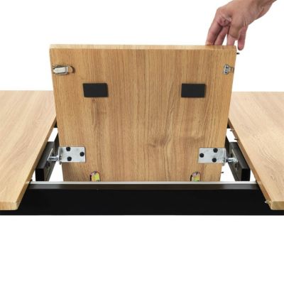 MIOS - Table Repas 120cm Allongeable Aspect Hêtre