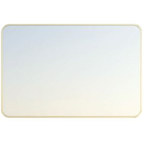Miroir 80x60 or brossé Essebagno Muséa