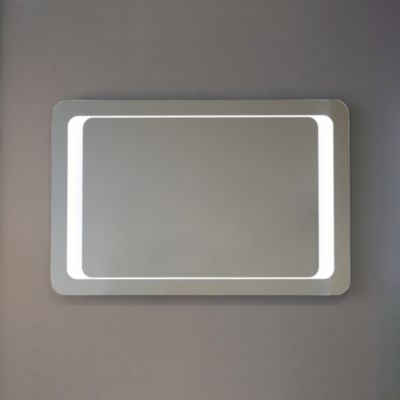 Miroir 90X60 Avec Sablage Frontal Et Rétroéclairage Led