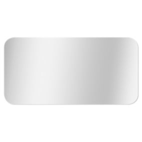 Miroir adhésif rectangle coins arrondis l.80 x H.40cm Mpglass