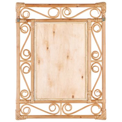 Miroir AMANU 41 cm 52 cm Rotin Naturel