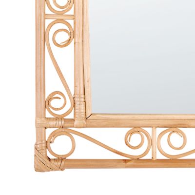 Miroir AMANU 41 cm 52 cm Rotin Naturel