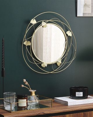 Miroir ANGLET 47 cm 45 cm Métal Doré