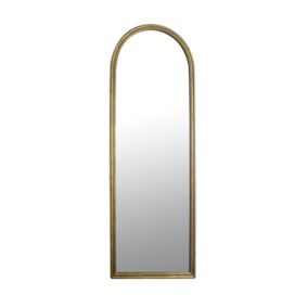 Miroir arc style arrondi effet doré Windows L.60 x H.170 x ep.5 cm