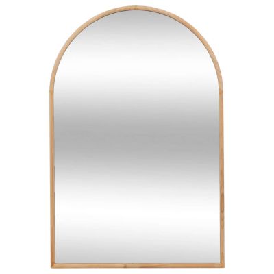 Miroir arche en bois Beige, L. 90 x l. 60 x H. 3 cm, KIM
