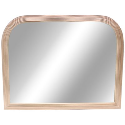 Miroir arche rotin clair L.80 x l.60 cm