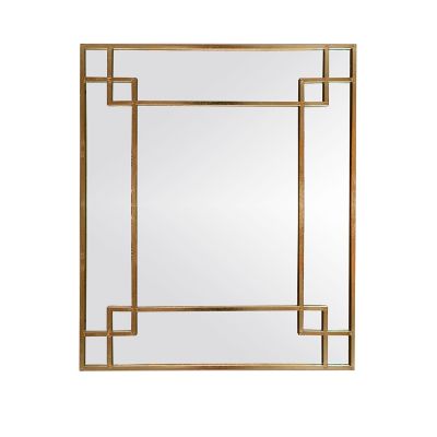 Miroir Art Déco Doré 51,5 X 100 Cm - Cadre Métal Doré Brillant (décoration Murale élégante) - 11