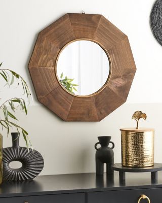 Miroir ASEM 60 cm 60 cm Bois Marron