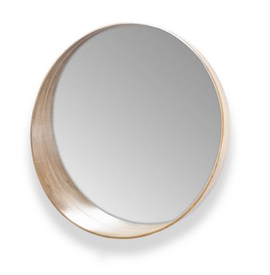 Miroir asymétrique en bois finition chêne 60 x 60 cm, Ariane Plywood