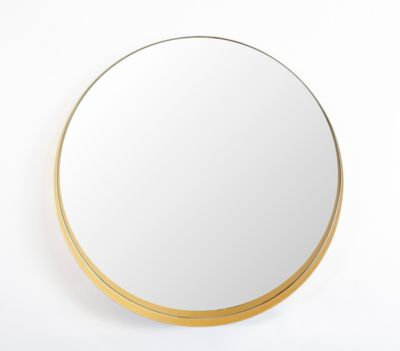 Miroir Mural Irrégulier Doré 20x36 - Déco Art Déco, Aluminium, Pour Salon Ou Chambre