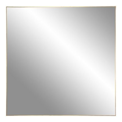Miroir avec Cadre Jersey, Argent, Métal, 60x60x0,5 cm, EPIKASA