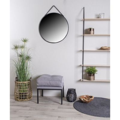 Miroir avec Cadre Trapani, Argent, Métal, 2x60x60 cm, EPIKASA