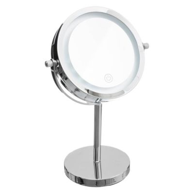 Miroir avec pied à led 19 cm métal chromé - 5Five