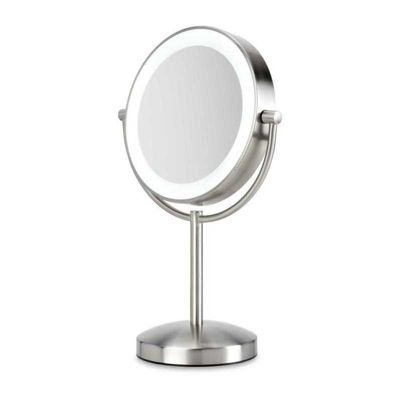 Miroir BaByliss 9437E slimline sur socle 1x/8x finition nickel