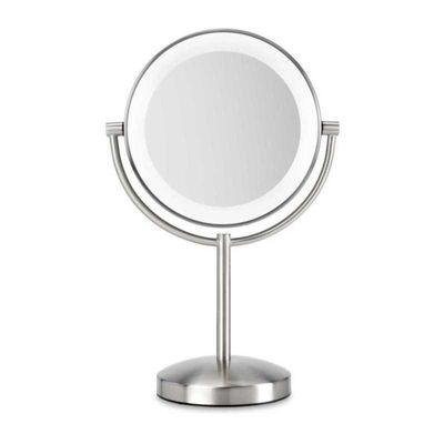 Miroir BaByliss 9437E slimline sur socle 1x/8x finition nickel