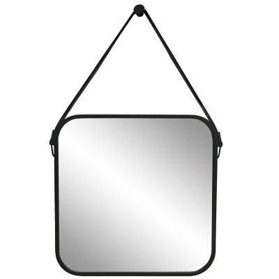 CORENTIN - Miroir de barbier en fer - noir 109x71cm