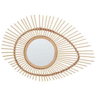 Miroir BARIO 63 cm 45 cm Bambou Naturel