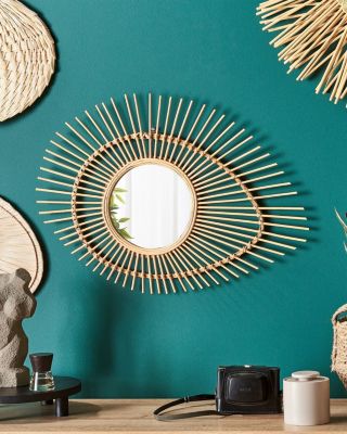 Miroir BARIO 63 cm 45 cm Bambou Naturel