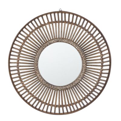 Miroir BLASITO 66 cm 66 cm Bambou Marron