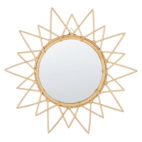 Miroir boho en rotin naturel AROEK