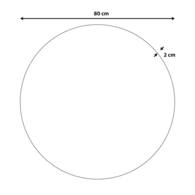 Miroir BOUCHON 80 cm 80 cm Vert