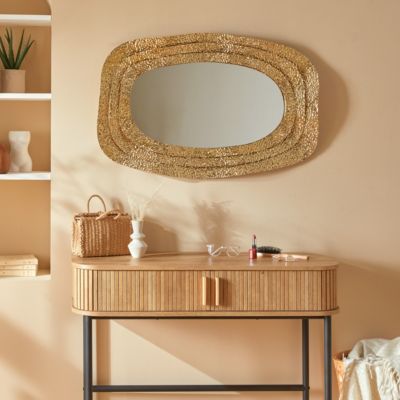 Miroir "Brenda" doré 89x58cm - Atmosphera Créateur d'intérieur