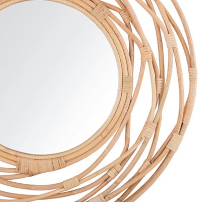 Miroir BURGIS 75 cm 75 cm Rotin Naturel