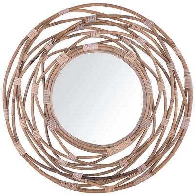 Miroir BURGIS Rotin Beige sable