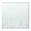 Miroir carré à coller Smile L.20 x l.20 cm