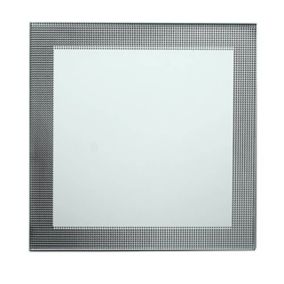 Miroir carré Black dots L.20 x l.20 cm