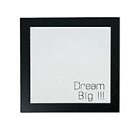 Miroir carré Dream big L.20 x l.20 cm