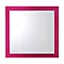 Miroir carré Glitter rose 35 x 35 cm